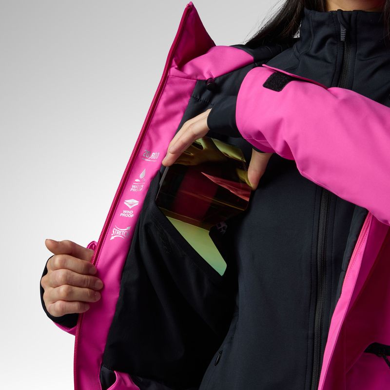 Куртка лижна жіноча Rossignol Rochrun Insulated electric fuchsia 11
