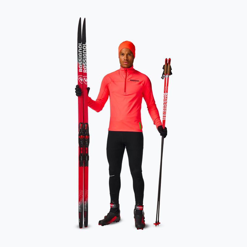 Кофта чоловіча Rossignol Hero Half Zip First Layer neon red 3