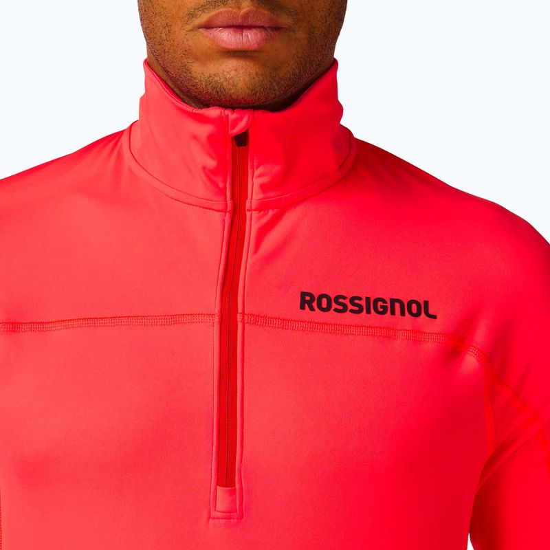 Кофта чоловіча Rossignol Hero Half Zip First Layer neon red 6