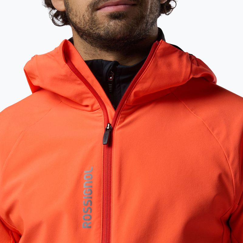 Куртка для скітуру чоловіча Rossignol Venon Wind Hoodie neon red 5