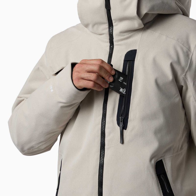 Куртка лижна чоловіча Rossignol Corduroy Insulated silver cloud 6