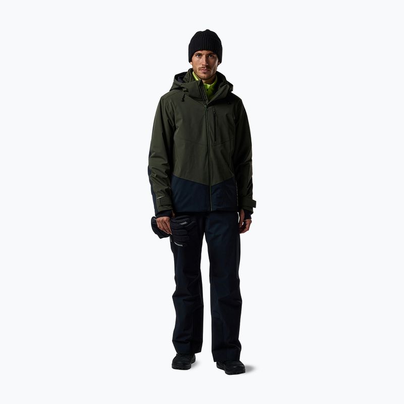 Куртка лижна чоловіча Rossignol 4WS Blackside Insulated olive shadow/black 2