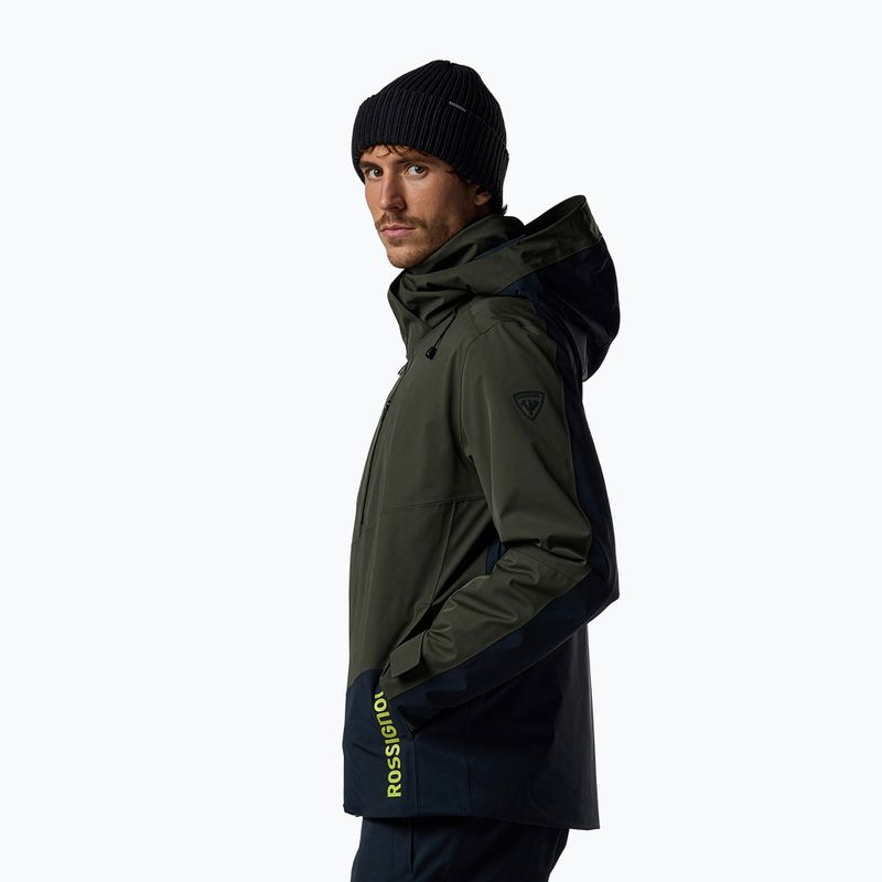 Куртка лижна чоловіча Rossignol 4WS Blackside Insulated olive shadow/black 4