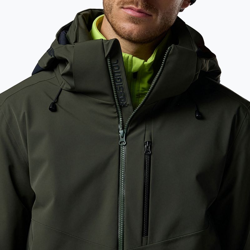Куртка лижна чоловіча Rossignol 4WS Blackside Insulated olive shadow/black 5