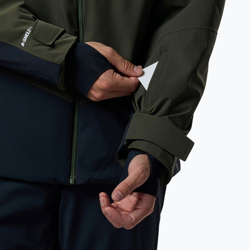 Куртка лижна чоловіча Rossignol 4WS Blackside Insulated olive shadow/black 7