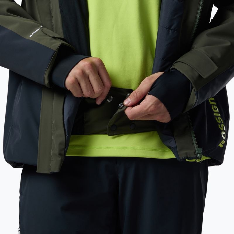 Куртка лижна чоловіча Rossignol 4WS Blackside Insulated olive shadow/black 12