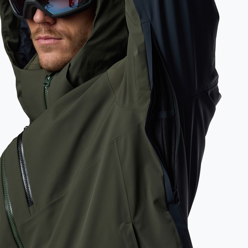 Куртка лижна чоловіча Rossignol 4WS Blackside Insulated olive shadow/black 14