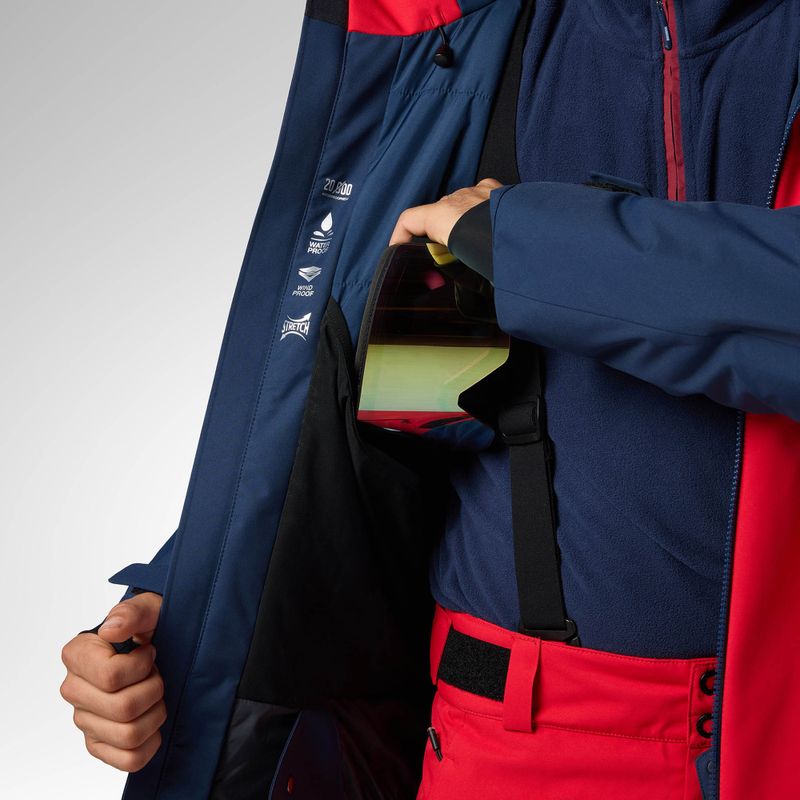Куртка лижна чоловіча Rossignol Velika Insulated sports red/dark navy 11
