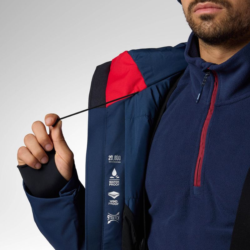 Куртка лижна чоловіча Rossignol Velika Insulated sports red/dark navy 13