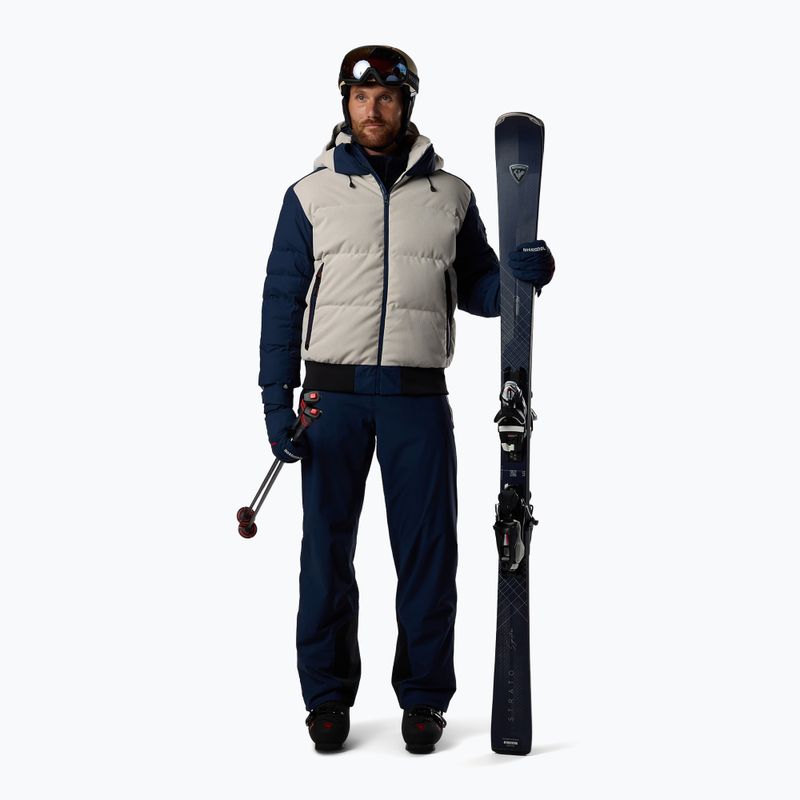 Куртка лижна чоловіча Rossignol Corduroy Down Bomber silver cloud/dark navy 2
