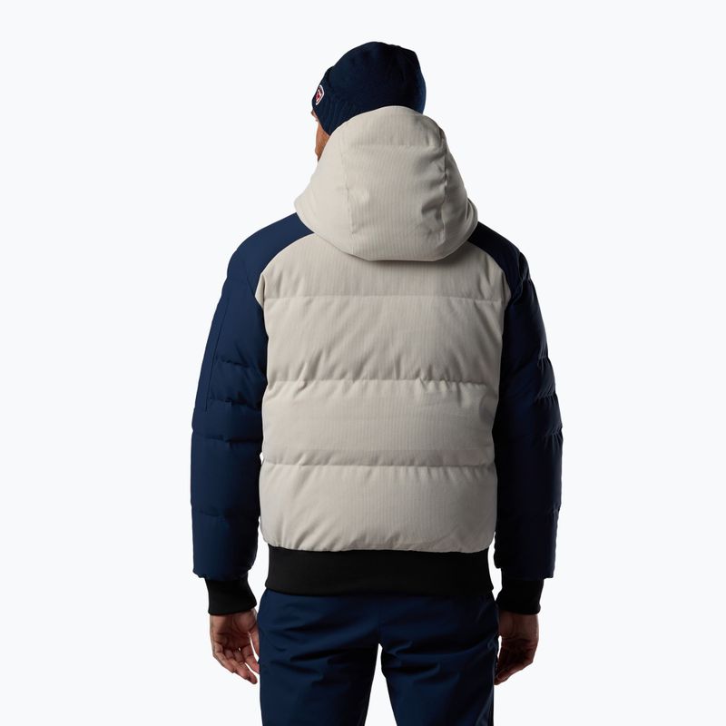 Куртка лижна чоловіча Rossignol Corduroy Down Bomber silver cloud/dark navy 3