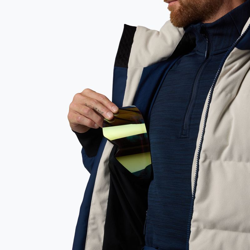 Куртка лижна чоловіча Rossignol Corduroy Down Bomber silver cloud/dark navy 10