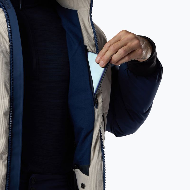 Куртка лижна чоловіча Rossignol Corduroy Down Bomber silver cloud/dark navy 12
