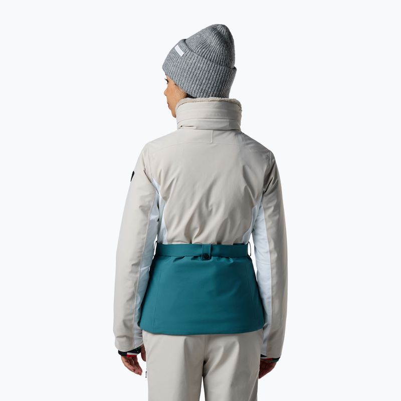 Куртка лижна жіноча Rossignol Snowdazzle Belted silver cloud 3