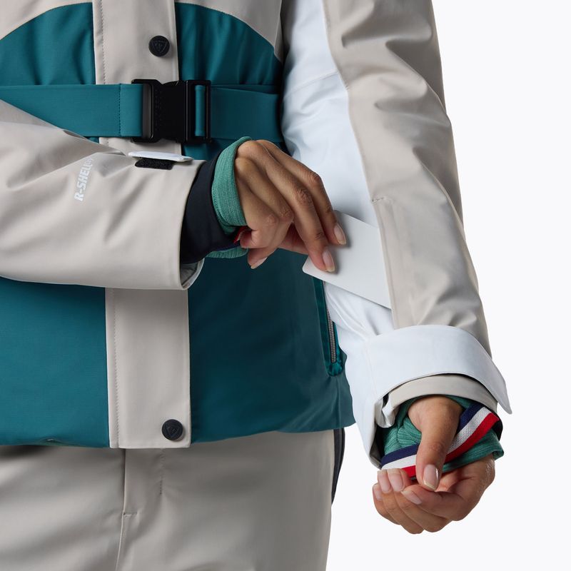 Куртка лижна жіноча Rossignol Snowdazzle Belted silver cloud 9