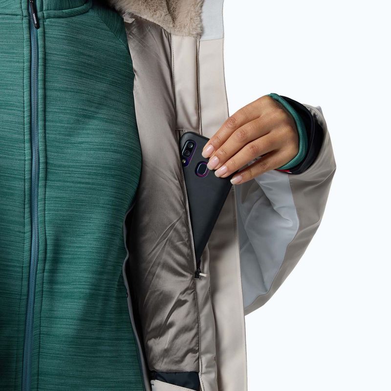 Куртка лижна жіноча Rossignol Snowdazzle Belted silver cloud 11