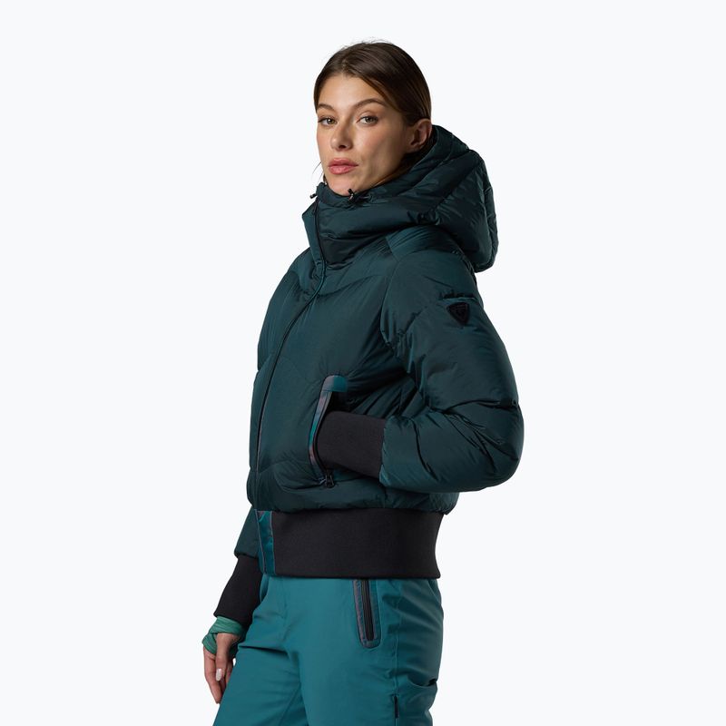 Куртка лижна жіноча Rossignol Snowblaze Down Bomber transformative teal 4