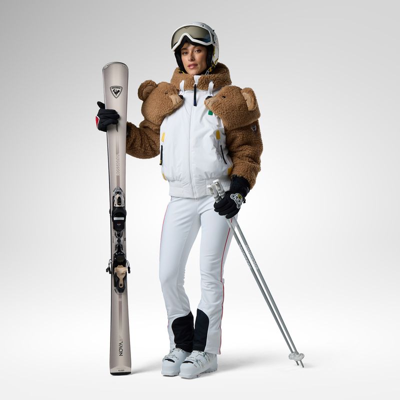 Штани лижні жіночі Rossignol JCC Softshell white 2
