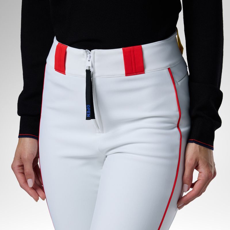 Штани лижні жіночі Rossignol JCC Softshell white 5