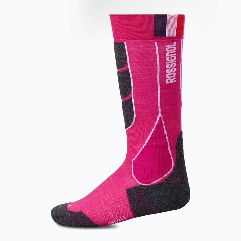 Шкарпетки лижні жіночі Rossignol Intermediate Eelectric fuchsia