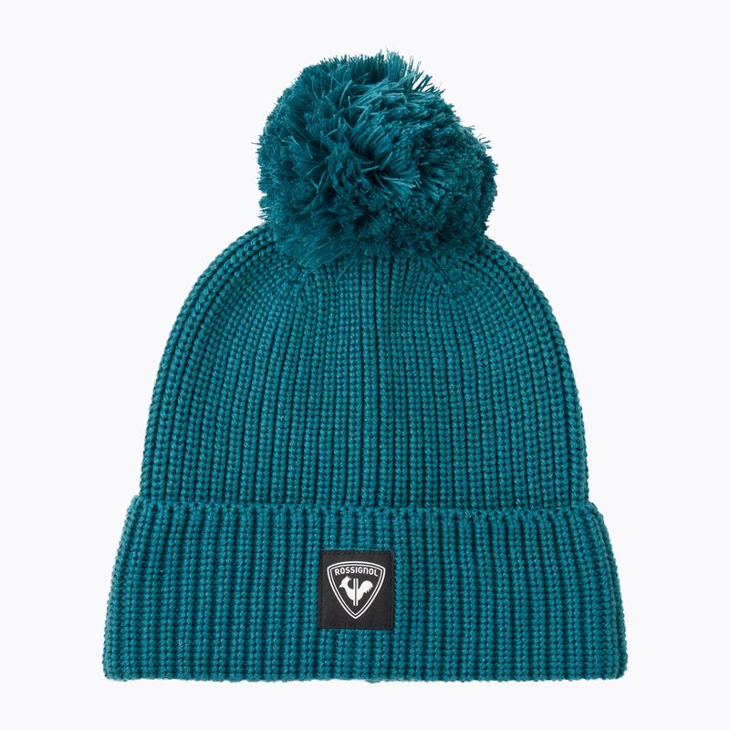 Шапка зимова Rossignol Strawpile Pompom Beanie transformative teal