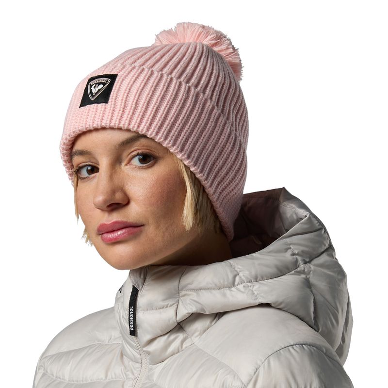 Шапка зимова Rossignol Strawpile Pompom Beanie pale lilac 4