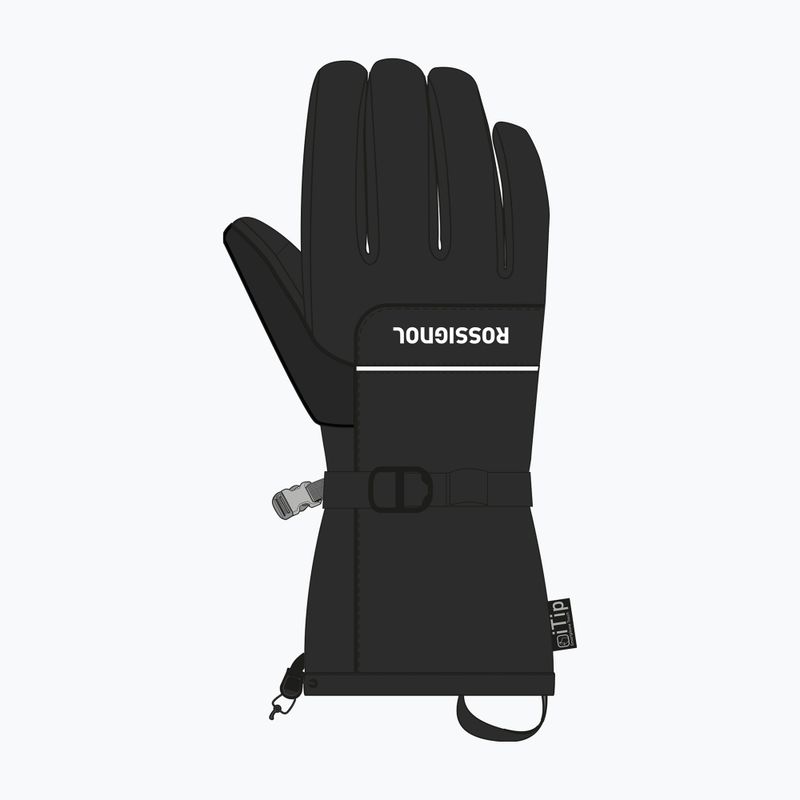 Рукавиці лижні чоловічі Rossignol Action R-Shell Dry black 3