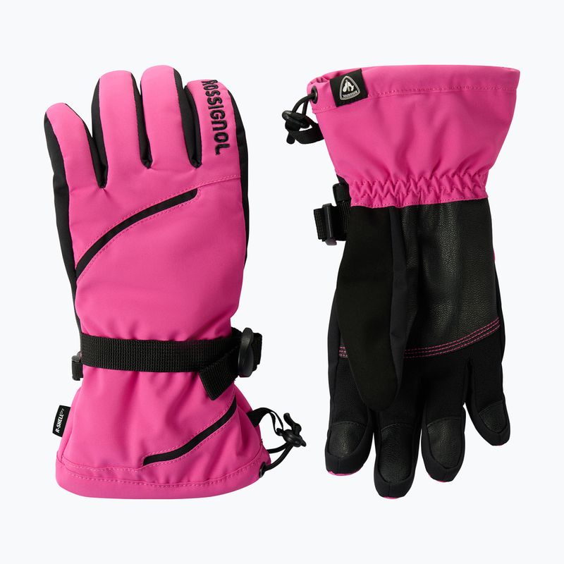 Рукавиці лижні жіночі Rossignol Temptation R-Shell electric fuchsia 2