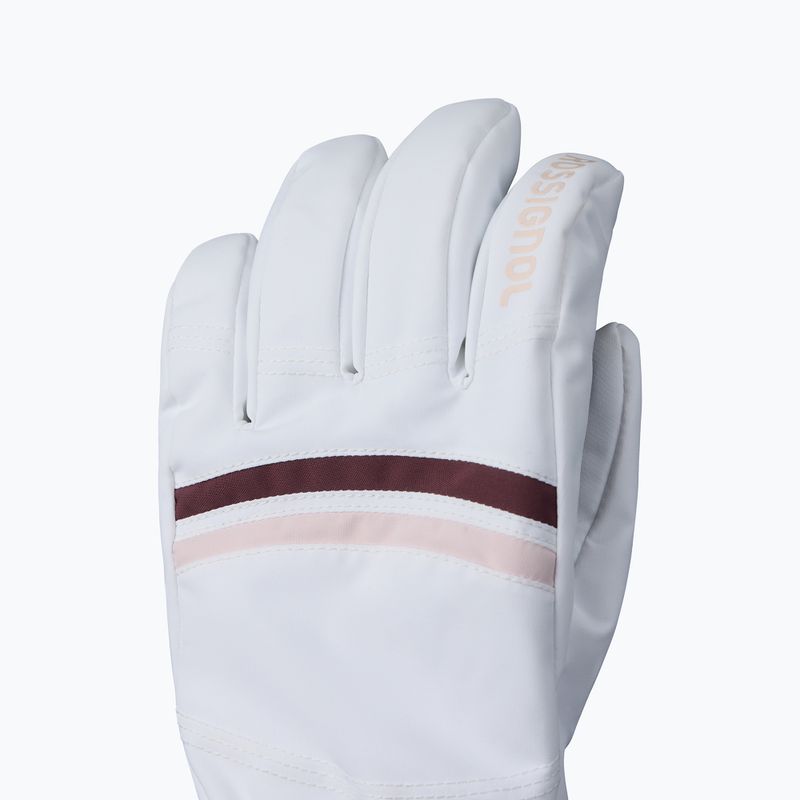 Рукавиці лижні жіночі Rossignol Piste R-Shell Dry white 3