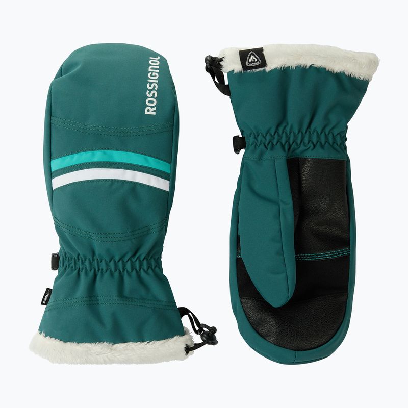 Рукавиці лижні жіночі Rossignol Piste Mittens R-Shell Dry transformative teal 2