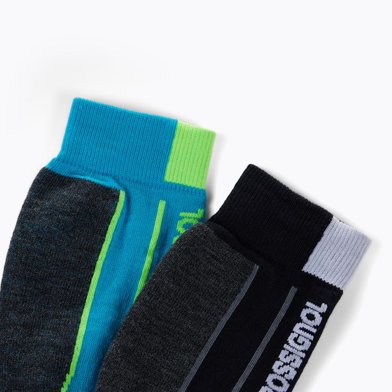 Шкарпетки лижні дитячі Rossignol Essential 2 pack black 2