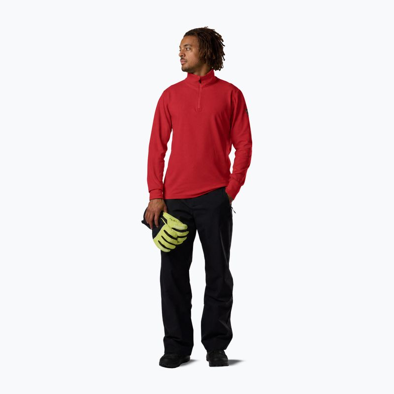 Кофта лижна чоловіча Rossignol Mid Layer Stertch Half Zip sports red 2