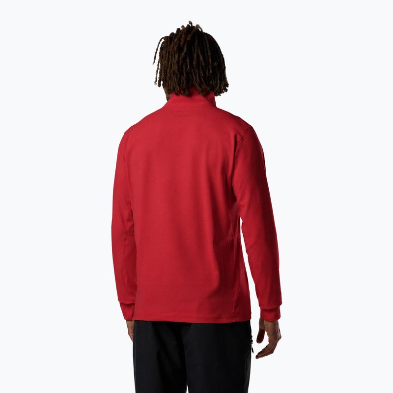 Кофта лижна чоловіча Rossignol Mid Layer Stertch Half Zip sports red 3