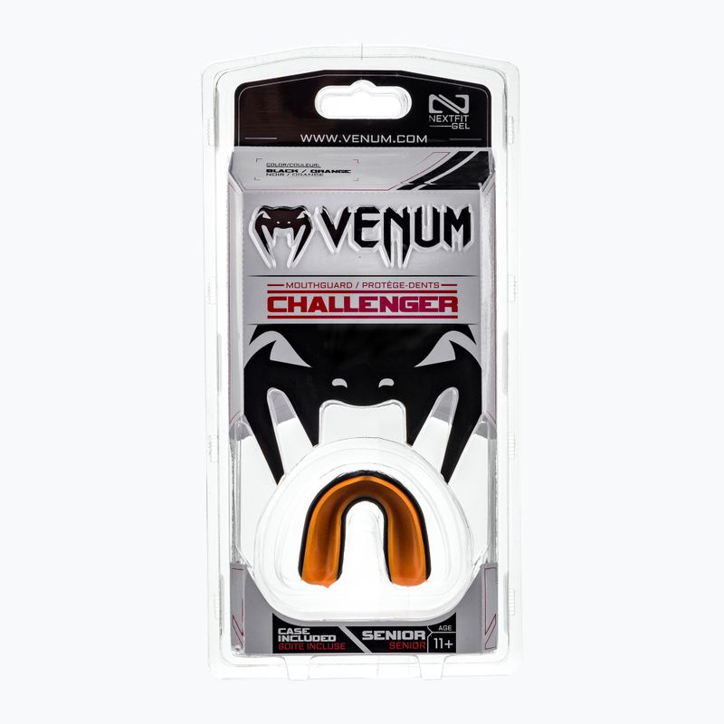 Капа одинарна Venum Challenger чорно-помаранчева 02573 4