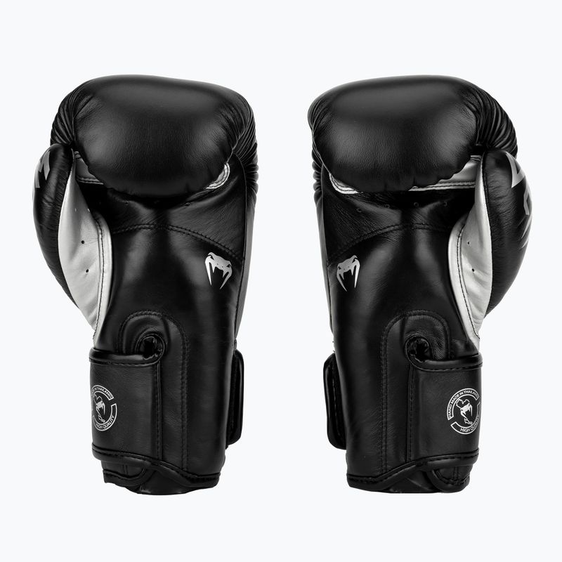 Рукавиці боксерські Venum Giant 3.0 чорно-сріблясті 2055-128 3