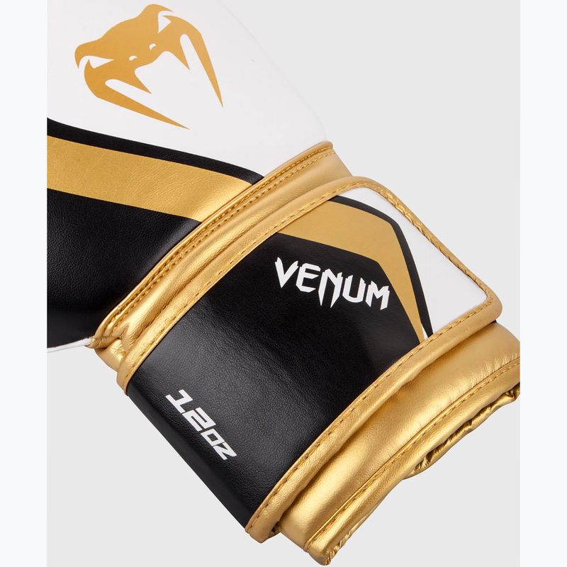 Рукавиці боксерські Venum Contender 2.0 black/white-gold 3