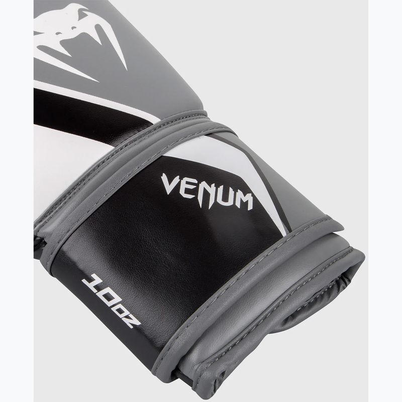 Рукавиці боксерські Venum Contender 2.0 white/grey-black 5