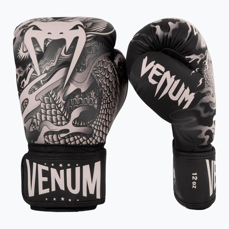 Рукавиці боксерські Venum Dragon's Flight black/sand 6