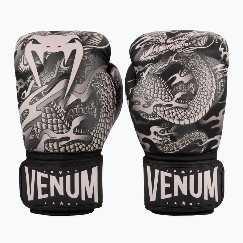 Рукавиці боксерські Venum Dragon's Flight black/sand 7
