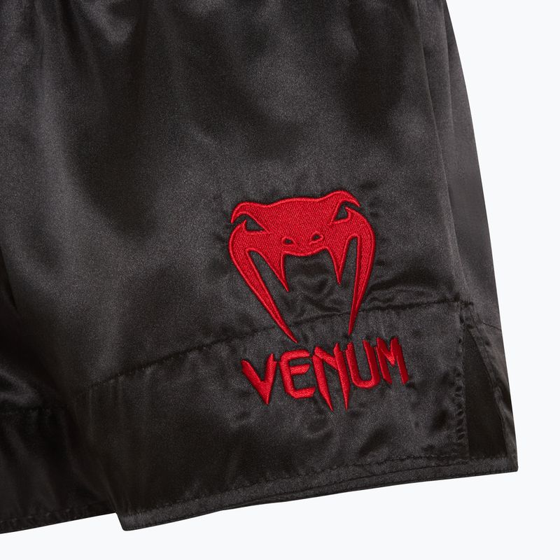 Шорти для тренувань чоловічі Venum Classic Muay Thai black/red 3