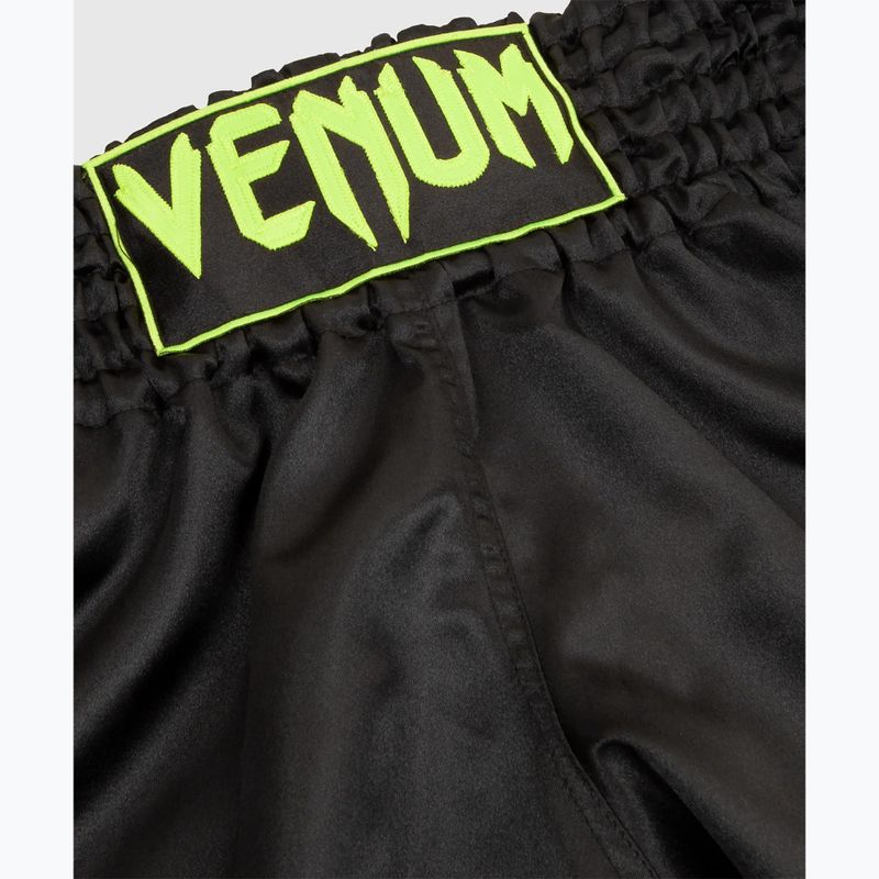 Шорти для тренувань чоловічі Venum Classic Muay Thai black/neo yellow 3