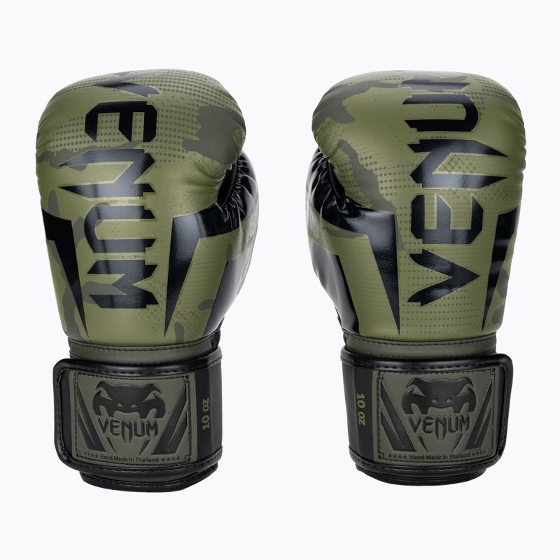 Рукавиці боксерські Venum Elite khaki camo