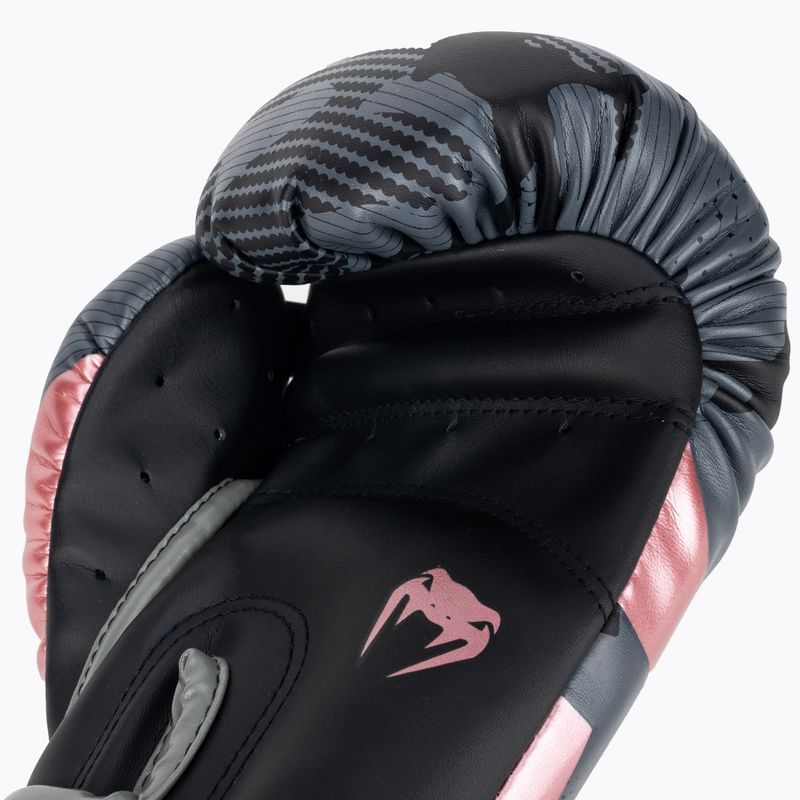 Рукавиці боксерські чоловічі Venum Elite чорно-рожеві 1392-537 4