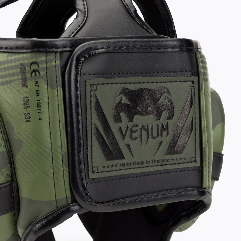 Боксерський камуфляжний шолом Venum Elite хакі 4