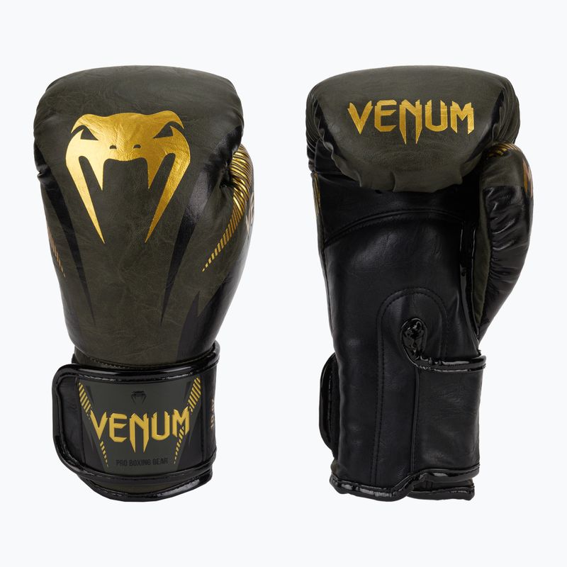 Рукавиці боксерські Venum Impact зелені 03284-230 3