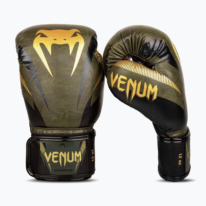 Рукавиці боксерські Venum Impact зелені 03284-230 10
