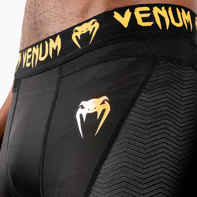 Шорти для тренувань чоловічі Venum г-Fit Compression black/gold 5