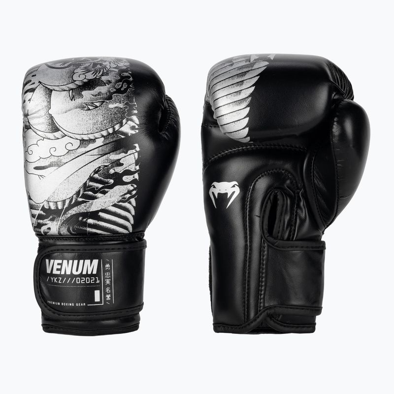 Рукавиці боксерські дитячі Venum YKZ21 Boxing black/white