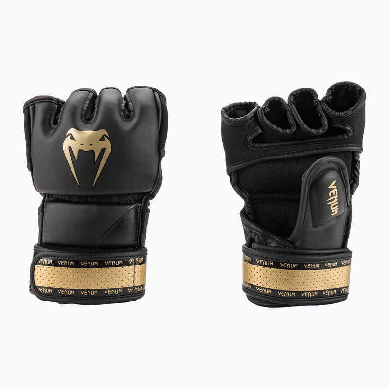 Рукавиці MMA Venum Impact 2.0 black/gold 3