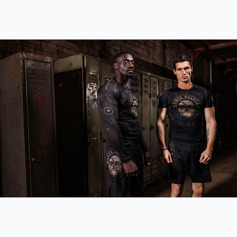 Рашгард Лонгслів чоловічий Venum Santa Muerte Dark Side black/brown 7